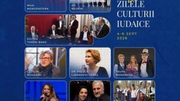 Bihor: Zilele Culturii Iudaice în perioada 4 – 6 septembrie, la Oradea, cu teatru, muzică și tradiții