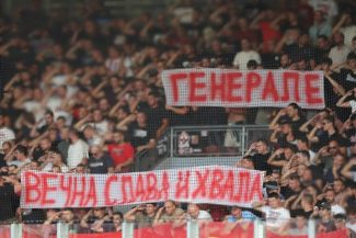 Fotbal: Steaua Roșie Belgrad a stârnit un val de indignare după un omagiu adus generalului Ratko Mladic