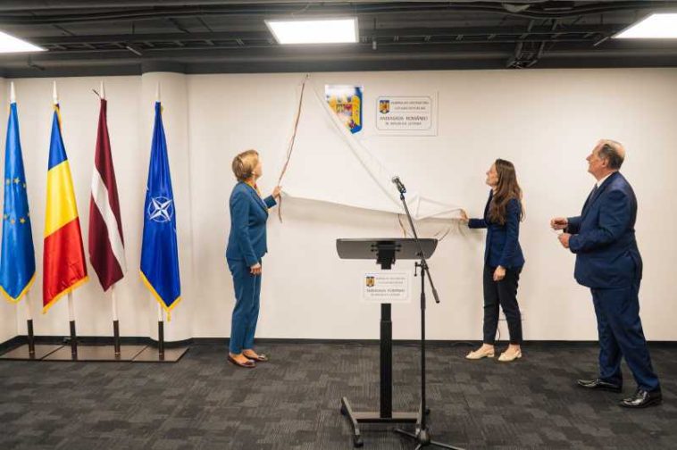 Ministrul Oana Țoiu a inaugurat sediul Ambasadei României la Riga