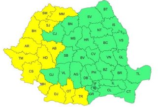 Meteorologi: Cod galben de caniculă pe raza a 13 județe, luni