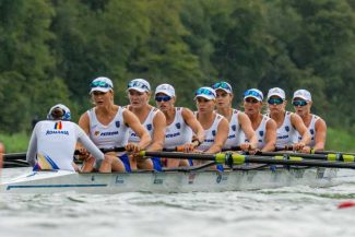Canotaj: Echipajul feminin de 8+1 al României a cucerit aurul la Mondialele de la Amsterdam
