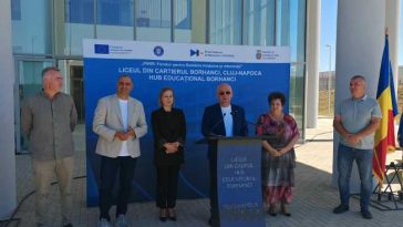 Cluj: Emil Boc a inaugurat liceul și o sală de sport în valoare de 93 de milioane de euro, în cartierul Borhanci