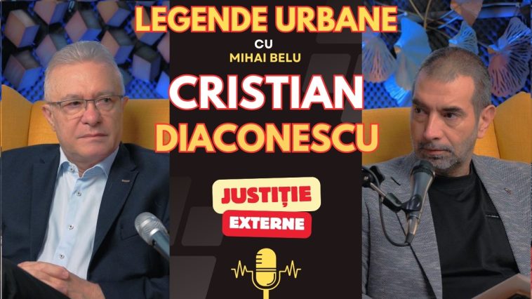 Cristian Diaconescu invitat la emisiunea Legende Urbane cu Mihai Belu, într-un episod despre diplomație, justiție și tranziția României.