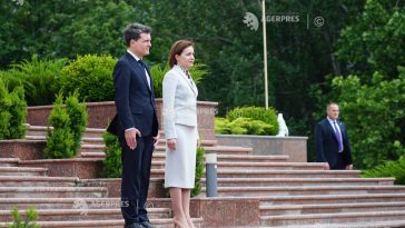Nicușor Dan, la Chișinău; a fost primit de Maia Sandu la Palatul Prezidențial
