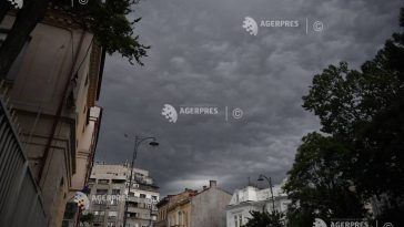 Cod portocaliu de vijelii și averse în zone din județul Giurgiu; Cod galben în București și în alte trei județe