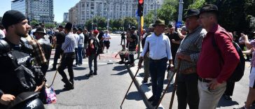 Jandarmii bucureșteni au aplicat 14 sancțiuni în valoare totală de 10.400 de lei unor participanți la protestul oierilor