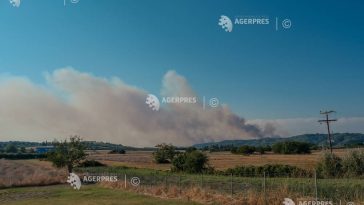 Grecia/ Incendiul din Halkidiki, care a condus la evacuarea a aproape 500 de persoane, adus sub control de pompieri