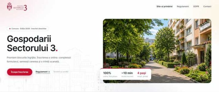 Sector 3: Încep înscrierile pentru concursul prin care asociațiile de proprietari pot obține bani de investiții