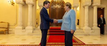Angela Merkel – primită la Cotroceni; Președintele: Ne-am concentrat pe rolul pe care îl poate juca o UE mai solidară