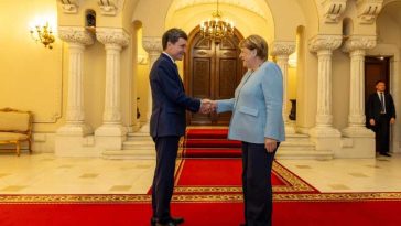 Angela Merkel – primită la Cotroceni; Președintele: Ne-am concentrat pe rolul pe care îl poate juca o UE mai solidară
