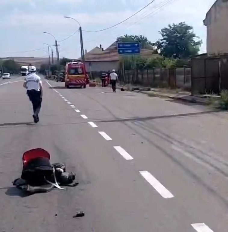 Mehedinți: Motociclist bulgar, accidentat mortal în localitatea Vânju Mare