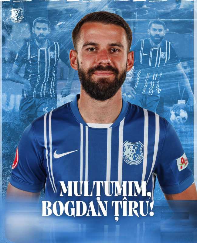Fotbal: Farul Constanța s-a despărțit de Bogdan Țîru, transferat în liga a 3-a spaniolă