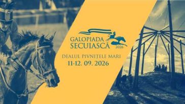 Covasna: Curse de cai, cascadorii călare și demonstrații ecvestre, la cea de-a 15-a ediție a Galopiadei Secuiești
