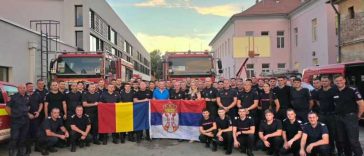 IGSU: Pompierii români se întorc acasă după finalizarea misiunii de sprijin în Serbia