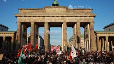 Germania: Paricipare modestă la o manifestație de la Berlin împotriva succesului regional al extremei drepte