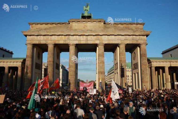 Germania: Paricipare modestă la o manifestație de la Berlin împotriva succesului regional al extremei drepte