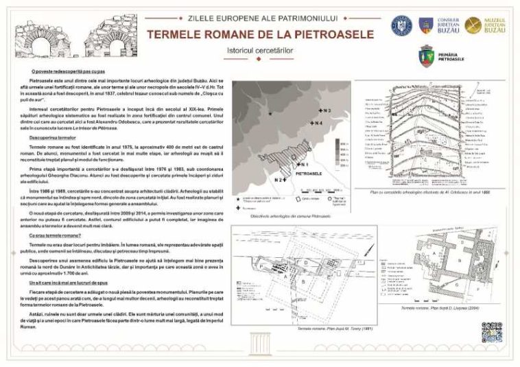 Buzău: Expoziție la Termele romane de la Pietroasele cu ocazia Zilelor Europene ale Patrimoniului