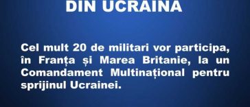 Administrația Prezidențială: România nu trimite trupe combatante în Ucraina; prioritatea este apărarea cetățenilor noștri