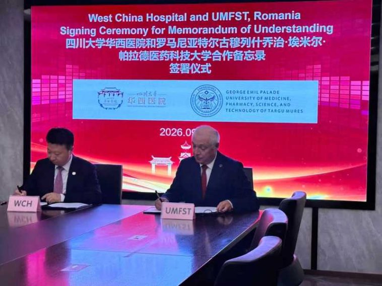 Mureș: Parteneriat pentru dezvoltarea Spitalului Clinic Universitar, semnat între UMFST și West China Hospital