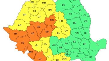 ANM: Vreme caniculară în jumătate din țară, până vineri seara; Cod portocaliu, în opt județe