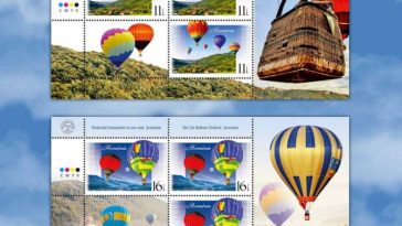 Emisiunea ‘Festivalul baloanelor cu aer cald. Aerostate’ – de joi, în magazinele Romfilatelia