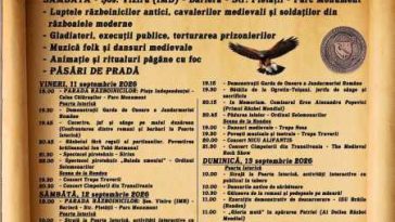 Brăila: Păsări de pradă, în premieră la Festivalul ‘Vladislav I’; două milenii de istorie, reconstituite în trei zile