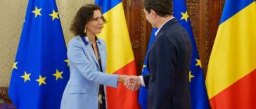 Comisarul european pentru situații de criză, Hadja Lahbib, primită de șeful statului la Palatul Cotroceni