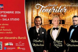 ‘Duelul Tenorilor’, cu tenorul Ștefan von Korch și invitații săi, la Sala Studio a Teatrului Național