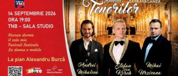 ‘Duelul Tenorilor’, cu tenorul Ștefan von Korch și invitații săi, la Sala Studio a Teatrului Național