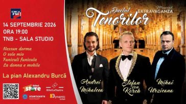 ‘Duelul Tenorilor’, cu tenorul Ștefan von Korch și invitații săi, la Sala Studio a Teatrului Național