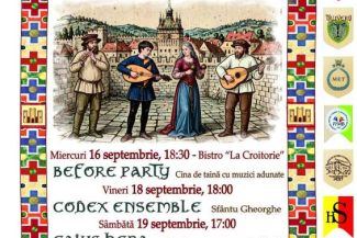 Mureș: Ediția a III-a a festivalului ‘Mica Săptămână de Muzică Veche’, în Cetatea Medievală Sighișoara