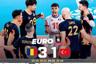 Volei masculin: România a învins Turcia și s-a calificat în optimile Campionatului European
