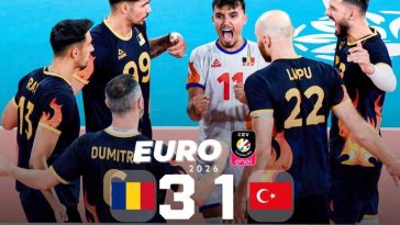 Volei masculin: România a învins Turcia și s-a calificat în optimile Campionatului European