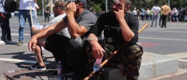 Violențe la protestul protestul ciobanilor din Piața Victoriei