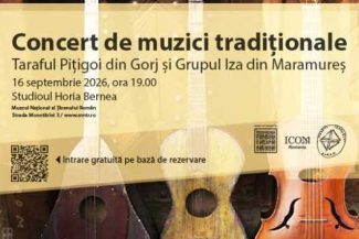 Concert de muzici tradiționale, la Muzeul Național al Țăranului Român