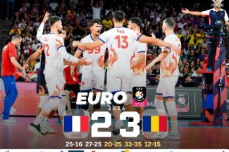 Volei masculin: România a învins campioana olimpică Franța (3-2), la Campionatul European