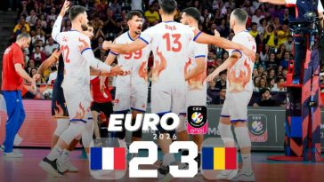 Volei masculin: România a învins campioana olimpică Franța (3-2), la Campionatul European