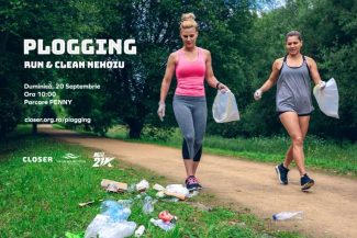 Buzău: Sesiune de plogging, alergare combinată cu strângerea deșeurilor – la Nehoiu