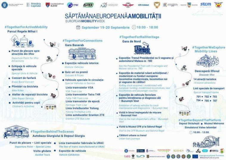 Linii speciale cu vehicule istorice, plimbări de agrement, concursuri și fanfară, în weekendul Mobilității