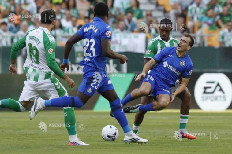 Fotbal: Betis Sevilla a urcat pe podium în La Liga, după victoria cu Getafe