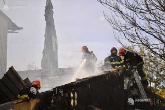 Giurgiu: Incendiu puternic la o gospodărie din localitatea Cetățuia