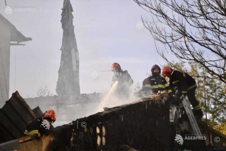 Giurgiu: Incendiu puternic la o gospodărie din localitatea Cetățuia
