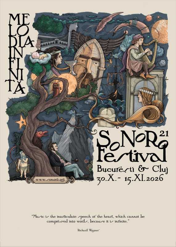 Cluj: Festivalul SoNoRo aduce 35 de artiști de renume internațional în 20 de concerte, într-o ediție inspirată de Richard Wagner