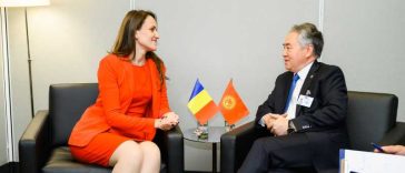 Oana Țoiu – întrevedere cu ministrul de Externe al Kârgâzstanului; discuții despre cooperarea în domeniul comerțului