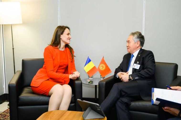 Oana Țoiu – întrevedere cu ministrul de Externe al Kârgâzstanului; discuții despre cooperarea în domeniul comerțului