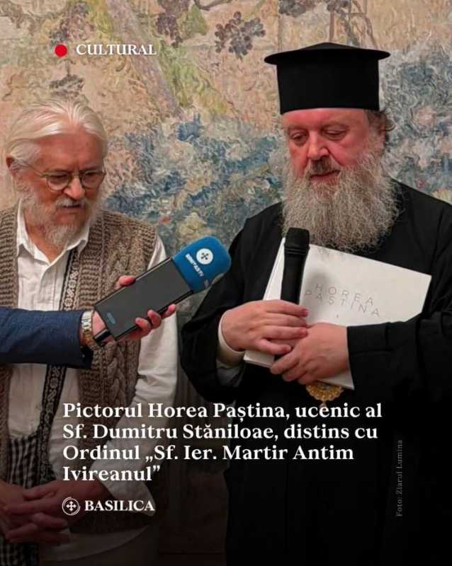 Pictorul Horea Paștina, ucenic al Sf. Dumitru Stăniloae – Ordinul ‘Sf. Ier. Martir Antim Ivireanul’