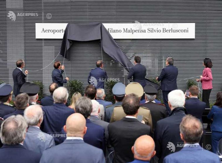 Numele lui Silvio Berlusconi, adăugat în denumirea aeroportului internațional Malpensa din Milano