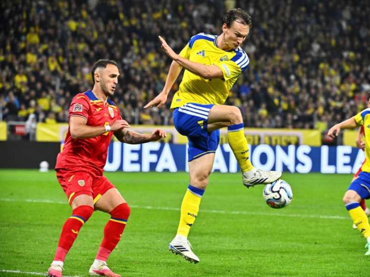 Fotbal: România, învinsă de Suedia cu 2-1, la debutul în noul sezon al Ligii Națiunilor