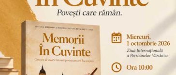 Volumul ‘Memorii în Cuvinte’ – lansat joi la Biblioteca Metropolitană București