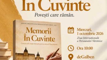 Volumul ‘Memorii în Cuvinte’ – lansat joi la Biblioteca Metropolitană București